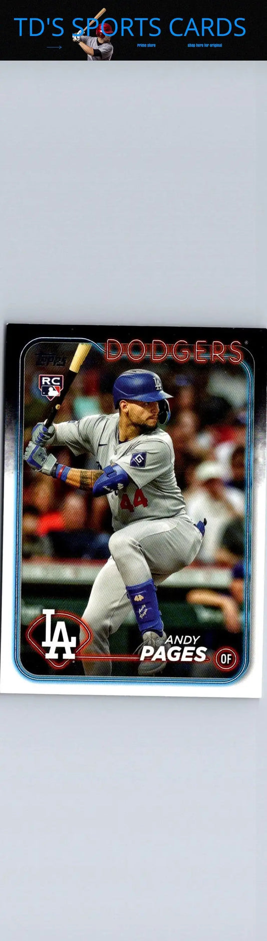 2024 Topps Update US221 Andy Pages baseball card for collection and trading