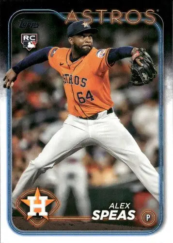 2024 Topps Update US222 Alex Speas rookie baseball card Houston Astros NM-MT