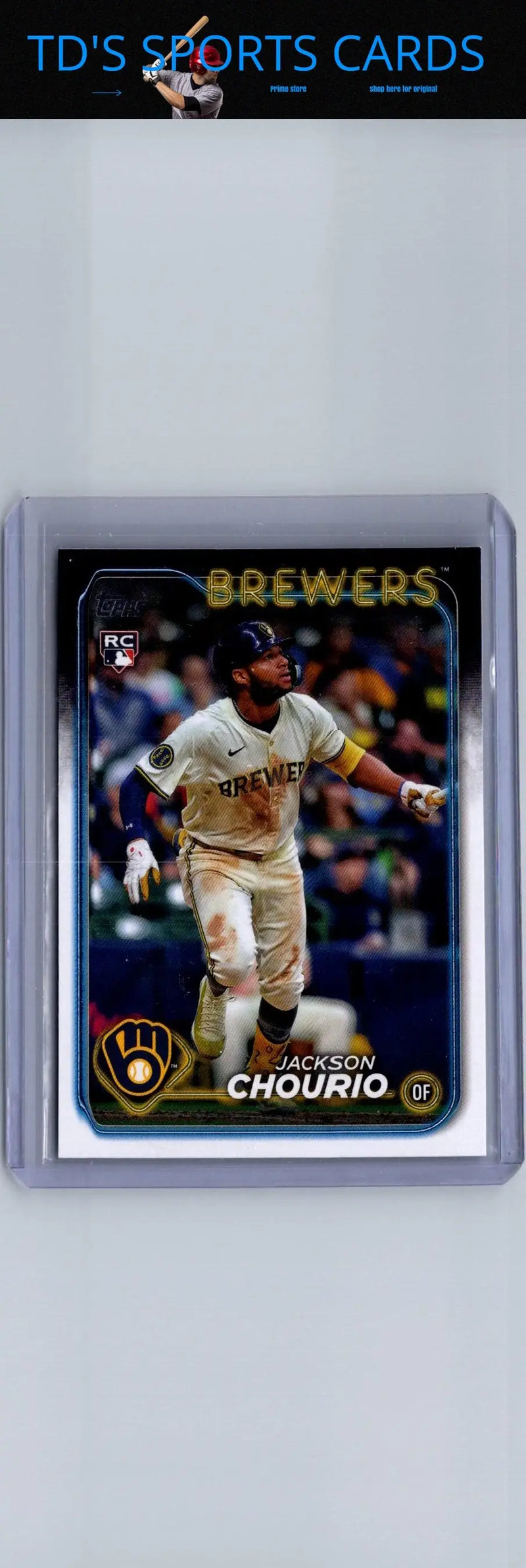 Jackson Chourio baseball card from 2024 Topps Update US240 featuring Jackson Chourio