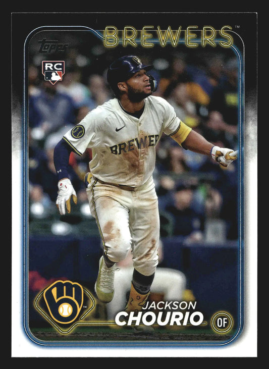 2024 Topps Update #US240 Jackson Chourio RC Milwaukee Brewers Rookie Card - Baseball Card Single