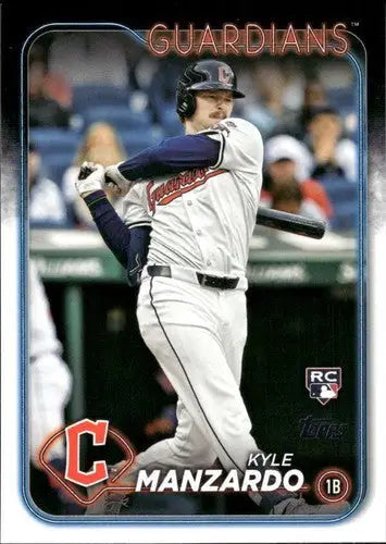 2024 Topps Update US262 Kyle Manzardo rookie baseball card Guardians NM-MT