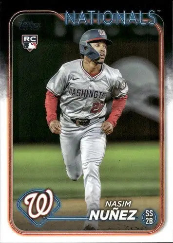 Original gloss 2024 Topps Update US267 Nasim Nunez rookie baseball card