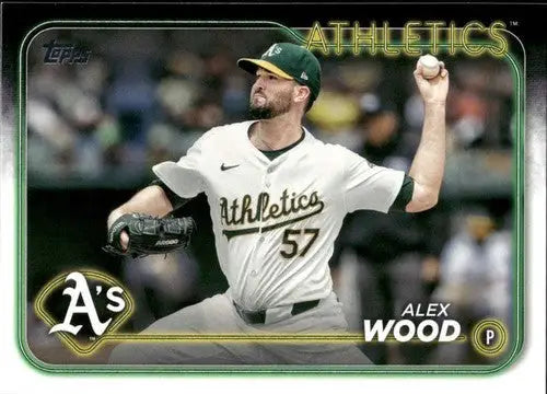 2024 Topps Update US276 Alex Wood baseball card NM-MT Athletics ID 76370