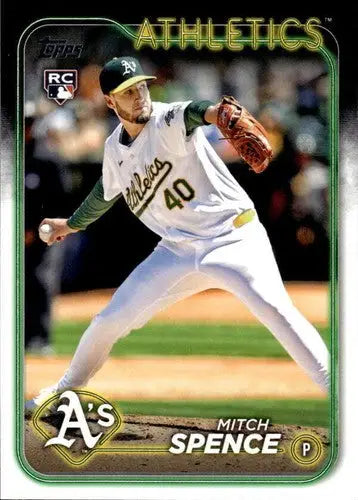 Baseball card featuring Mitch Spence from 2024 Topps Update with original gloss