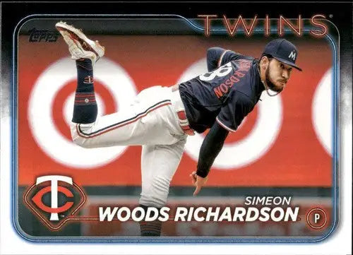 2024 Topps Update baseball card US295 Simeon Woods Richardson Twins ID 74742