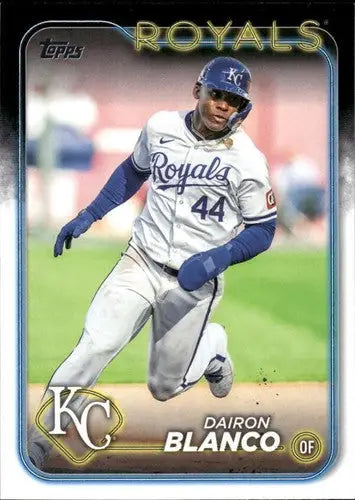 Original gloss 2024 Topps Update US324 Dairon Blanco baseball card Royals ID 76381