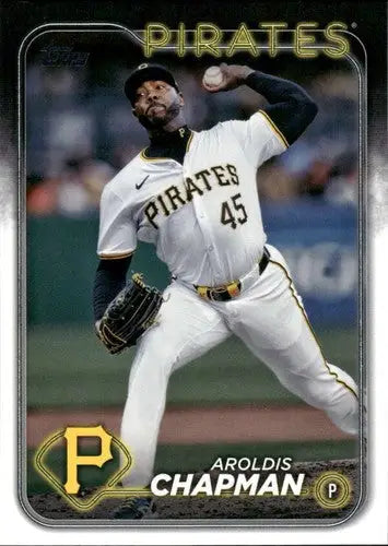 Original gloss 2024 Topps Update US339 Aroldis Chapman baseball card NM-MT
