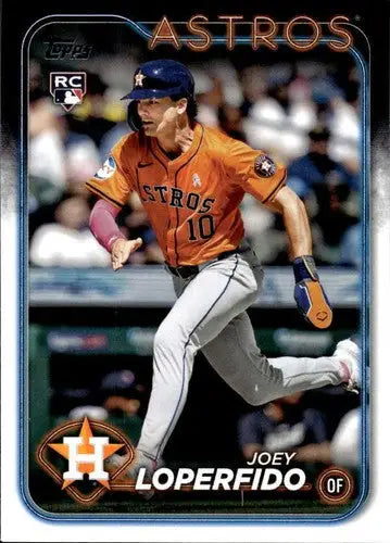 Joey Loperfido baseball card from 2024 Topps Update US65 with original gloss NM-MT RC