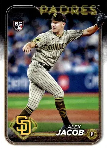 2024 Topps Update #US66 Alek Jacob NM-MT Padres ID:76320 - Baseball Card Single