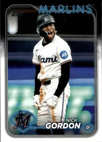 2024 Topps Update US71 Nick Gordon Marlins baseball card NM-MT ID 76321