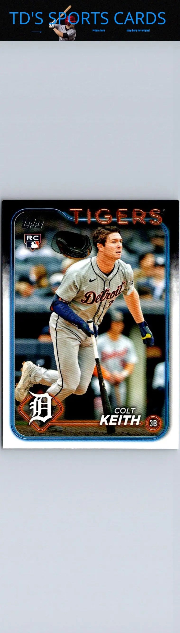 Baseball card featuring Colt Keith from 2024 Topps Update US73 Colt Keith set