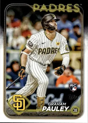 2024 Topps Update US84 Graham Pauley rookie baseball card with original gloss Padres
