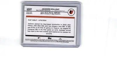 2024 Topps Update #US97 Jackson Holliday - Baseball Card Single