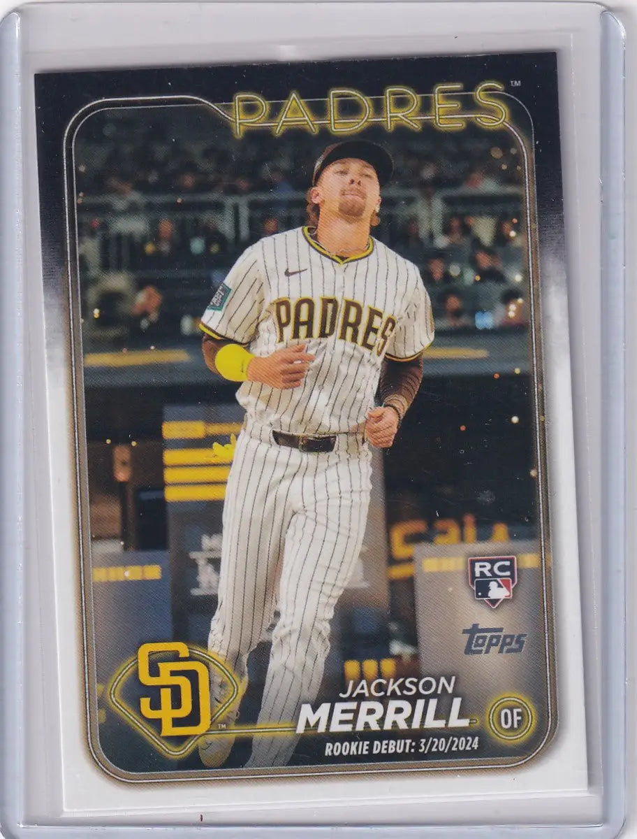2024 Topps US169 Jackson Merrill rookie baseball card San Diego Padres