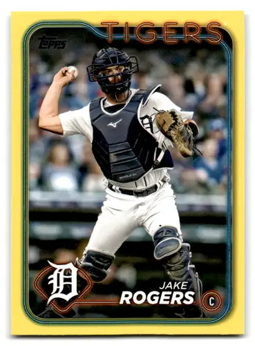 2024 Topps Yellow #302 Jake Rogers NM-MT Tigers ID:68197 - Baseball Card Single
