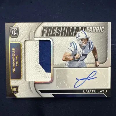 2024 Totally Certified Laiatu Latu Freshman Fabric RPA /49 RC - Football Card Single