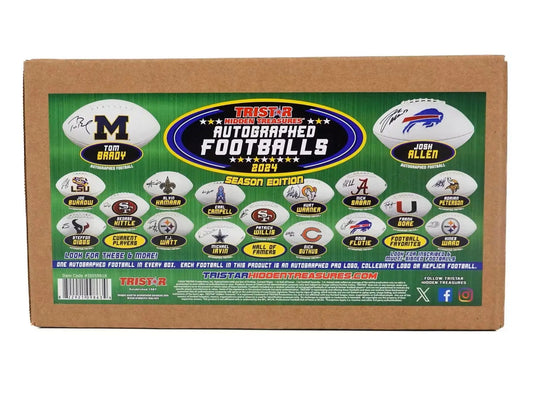2024 TriStar Hidden Treasures Autographed Footballs Season Edition Hobby Box - Sports Card Hobby Boxes