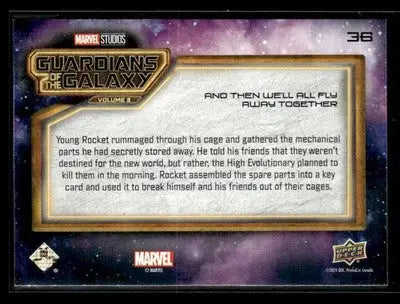 2024 UD Guardians of the Galaxy Vol 3 Then We’ll All Fly Away Together #36 - Non-Sports Card Single