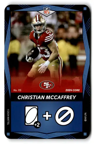 2024 UNO Elite Core Edition Blue #115 Christian McCaffrey NM Near Mint ID:82714 - Football Card Single
