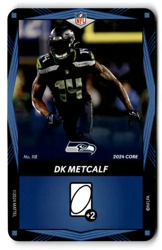 2024 UNO Elite Core Edition Blue #118 DK Metcalf NM Near Mint Seahawks ID:82715 - Football Card Single