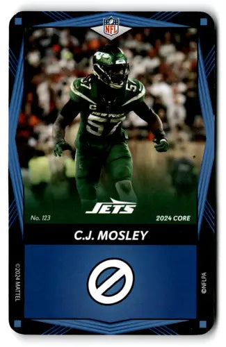 2024 UNO Elite Core Edition Blue #123 C.J. Mosley NM Near Mint NY Jets ID:82716 - Football Card Single