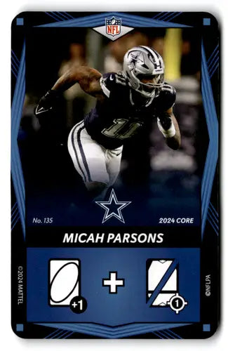 2024 UNO Elite Core Edition Blue #135 Micah Parsons NM Near Mint Cowboy ID:82718 - Football Card Single
