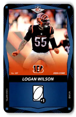 2024 UNO Elite Core Edition Blue #189 Logan Wilson NM Near Mint Bengals ID:82725 - Football Card Single