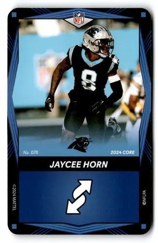 2024 UNO Elite Core Edition Blue #78 Jaycee Horn NM Near Mint Panthers ID:82706 - Football Card Single