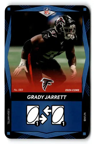2024 UNO Elite Core Edition Blue #83 Grady Jarrett NM Near Mint Falcons ID:82707 - Football Card Single