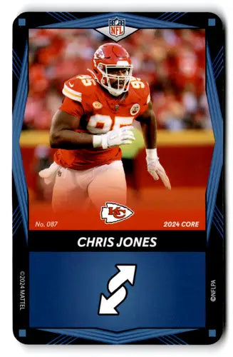 2024 UNO Elite Core Edition Blue #87 Chris Jones NM Near Mint Chiefs ID:82708 - Football Card Single