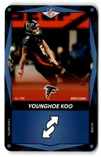 2024 UNO Elite Core Edition Blue #96 Younghoe Koo NM Near Mint Falcons ID:82710 - Football Card Single