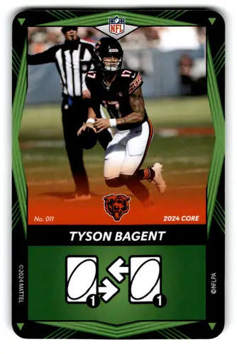 2024 UNO Elite Core Edition Green #11 Tyson Bagent NM Near Mint Bears ID:82804 - Football Card Single