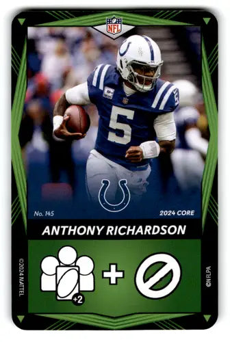 2024 UNO Elite Core Edition Green #145 Anthony Richardson NM Near Mint ID:82820 - Football Card Single