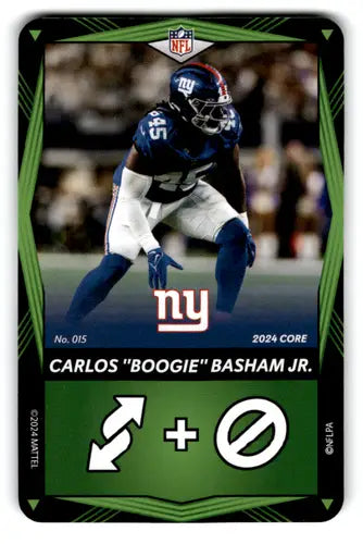 2024 UNO Elite Core Edition Green #15 Carlos ’Boogie’ Basham Jr. NM Nea ID:82805 - Football Card Single