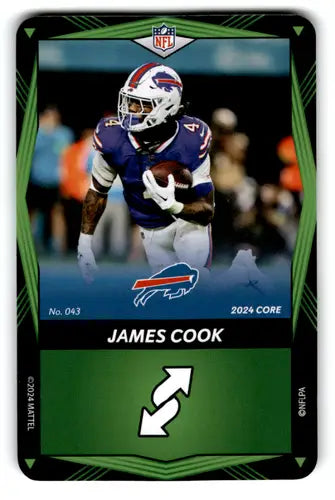 2024 UNO Elite Core Edition Green #43 James Cook NM Near Mint Bills ID:82808 - Football Card Single