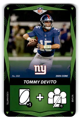 2024 UNO Elite Core Edition Green #50 Tommy DeVito NM Near Mint NY Gian ID:82809 - Football Card Single