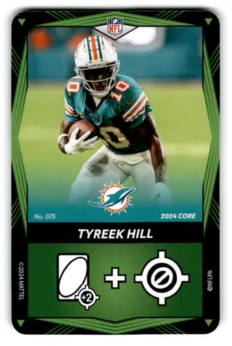 2024 UNO Elite Core Edition Green #75 Tyreek Hill NM Near Mint Dolphins ID:82812 - Football Card Single