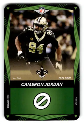 2024 UNO Elite Core Edition Green #88 Cameron Jordan NM Near Mint Saint ID:82814 - Football Card Single