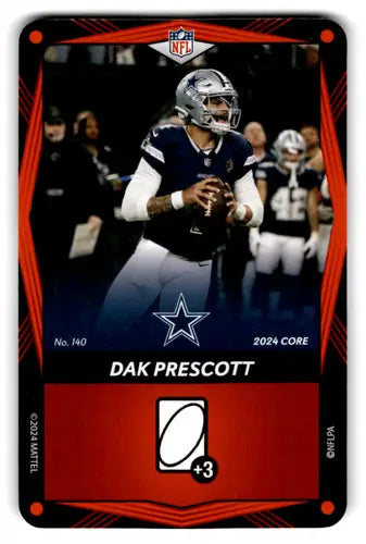 2024 UNO Elite Core Edition Red #140 Dak Prescott NM Near Mint Cowboys ID:82790 - Football Card Single