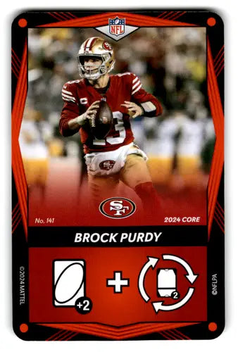 2024 UNO Elite Core Edition Red #141 Brock Purdy NM Near Mint 49ers ID:82791 - Football Card Single