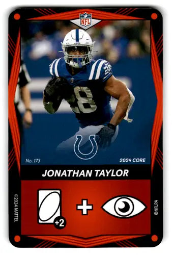 2024 UNO Elite Core Edition Red #173 Jonathan Taylor NM Near Mint Colts ID:82798 - Football Card Single