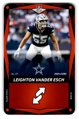2024 UNO Elite Core Edition Red #177 Leighton Vander Esch NM Near Mint ID:82799 - Football Card Single