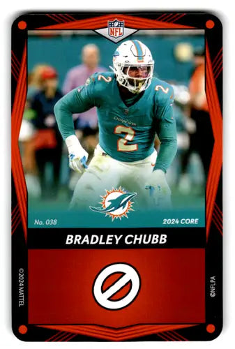 2024 UNO Elite Core Edition Red #38 Bradley Chubb NM Near Mint Dolphins ID:82777 - Football Card Single