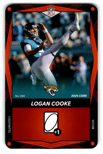 2024 UNO Elite Core Edition Red #44 Logan Cooke NM Near Mint Jaguars ID:82778 - Football Card Single