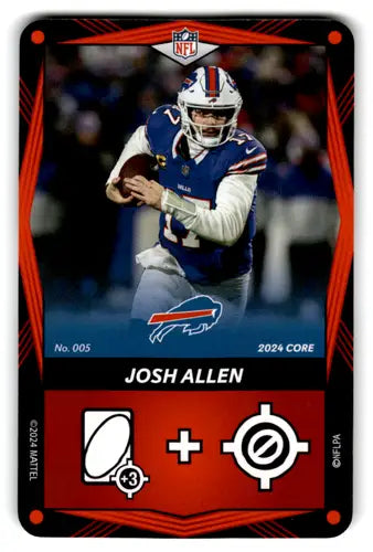 2024 UNO Elite Core Edition Red #5 Josh Allen NM Near Mint Bills ID:827 ID:82775 - Football Card Single
