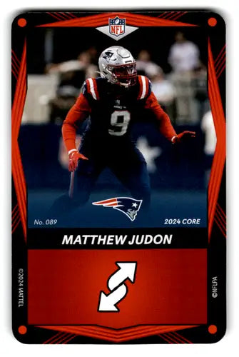 2024 UNO Elite Core Edition Red #89 Matthew Judon NM Near Mint Patriots ID:82785 - Football Card Single