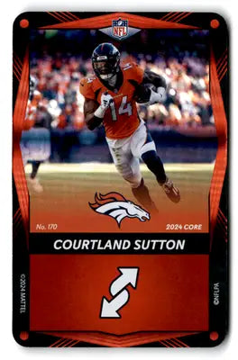 2024 UNO Elite Core Edition Red Foil #170 Courtland Sutton NM-MT Bronco ID:78725 - Football Card Single