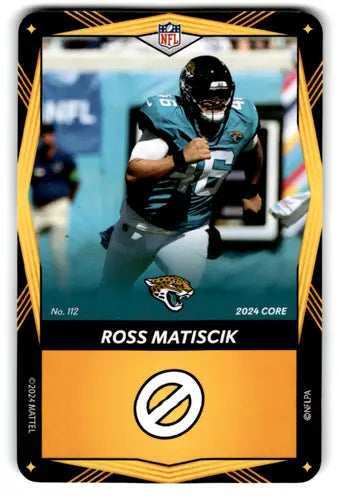 2024 UNO Elite Core Edition Yellow #112 Ross Matiscik NM Near Mint Jagu ID:82761 - Football Card Single