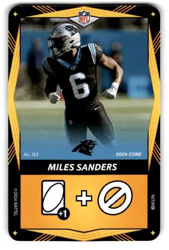 2024 UNO Elite Core Edition Yellow #153 Miles Sanders NM Near Mint Pant ID:82767 - Football Card Single