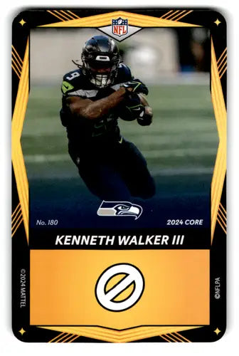 2024 UNO Elite Core Edition Yellow #180 Kenneth Walker III NM Near Mint ID:82772 - Football Card Single